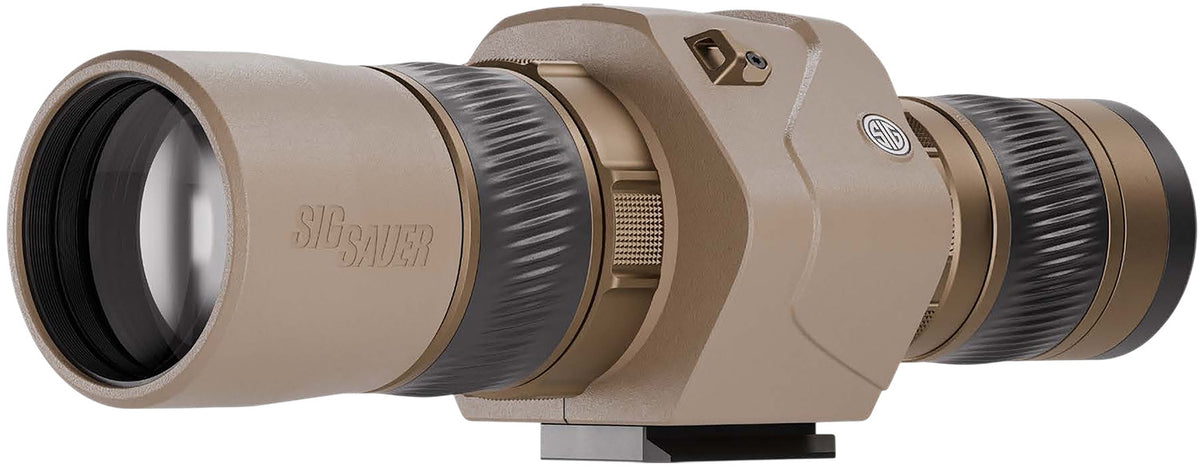 Sig Sauer OSCAR6 HDX Pro Straight Body Spotting Scope 16-32x60mm OIS Stabilization FDE