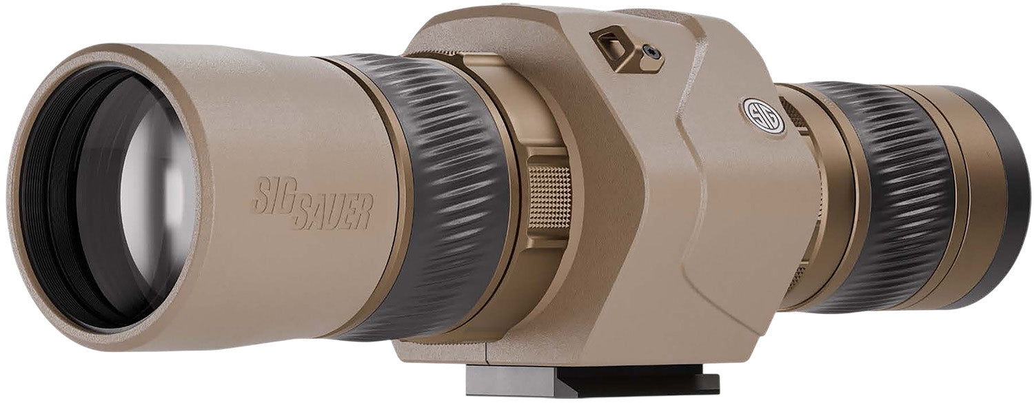 Sig Sauer OSCAR6 HDX Pro Straight Body Spotting Scope 16-32x60mm OIS Stabilization FDE