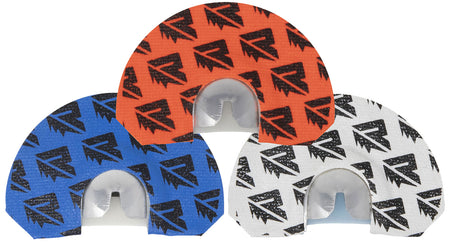 Riven 65235 Rebel Elk Call Set – 3 Diaphragms in White, Orange & Blue