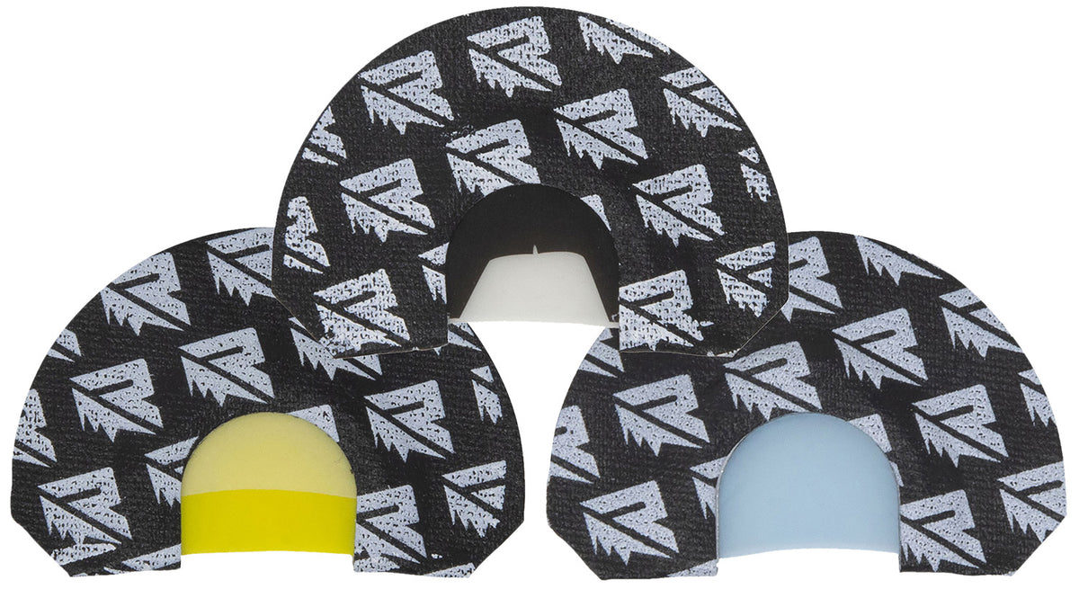 Riven 65240 Elk Hunting Diaphragm Set – 3 Calls, Black and White