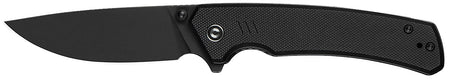 Civivi C24012-1 Merit 3.28" Flipper Folding Liner Lock Drop Point Stonewashed 14C28N Blade Black G10 Handle