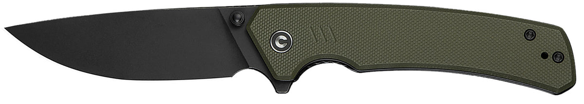 Civivi C24012-2 Merit 3.28" Flipper Folding Liner Lock Drop Point Stonewashed 14C28N Blade OD Green G10 Handle