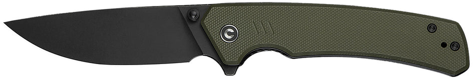 Civivi C24012-2 Merit 3.28" Flipper Folding Liner Lock Drop Point Stonewashed 14C28N Blade OD Green G10 Handle