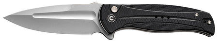 Civivi Knives Incindie 3.48" Folder, Stonewashed 14C28N Steel Spear Point, Black Textured G10 Handle