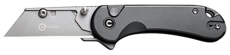 Civivi Knives Elementum Utility All Purpose Folder, 6Cr13 Steel Blade, Gray Aluminum Handle, 3 Extra Blades Included