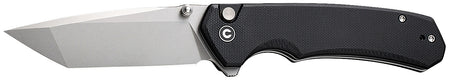 Civivi Knives Brazen 3.46" Folder, Stonewashed D2 Steel Tanto Blade, Black Textured G10 Handle, Liner Lock