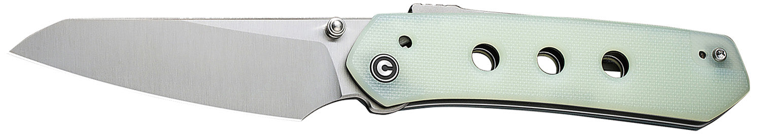 Civivi C22036-2 Vision FG 3.54" Tanto Folding Knife Satin Nitro-V Blade with Natural G10 Handle
