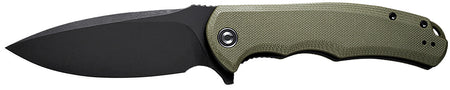 Civivi C803F Praxis 3.75" Flipper Folding Knife Stonewashed 9Cr18MoV Blade, OD Green Textured G10 Handle
