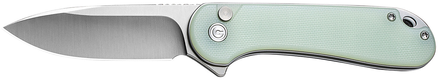 Civivi C18062P-2 Elementum II 2.96" Drop Point Folding EDC Knife Satin Nitro-V Blade, Natural G10 Handle