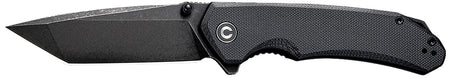 Civivi Knives Brazen C2023C 3.46" Folding Tanto Plain Blade Black Textured G10 Handle Flipper Open