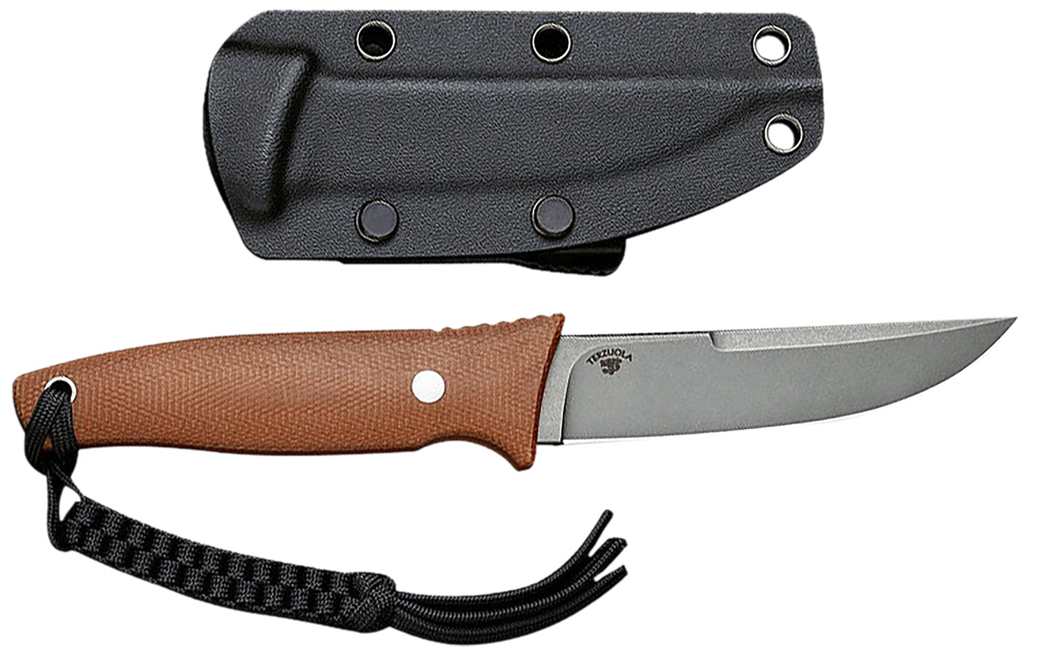 Civivi Knives Tamashii C19046-5 4.07" Fixed Straight Back Plain Blade Brown Canvas Micarta Handle with Kydex Sheath