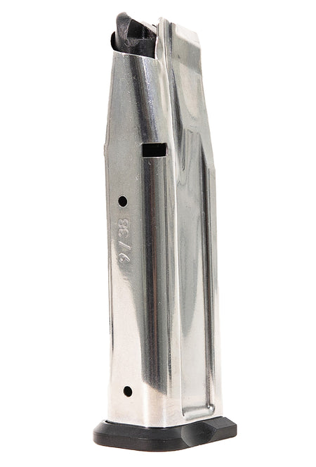 Watchtower Firearms MAG126SS 1911 Stainless Steel 17 Round 9mm Magazine Silver and Black