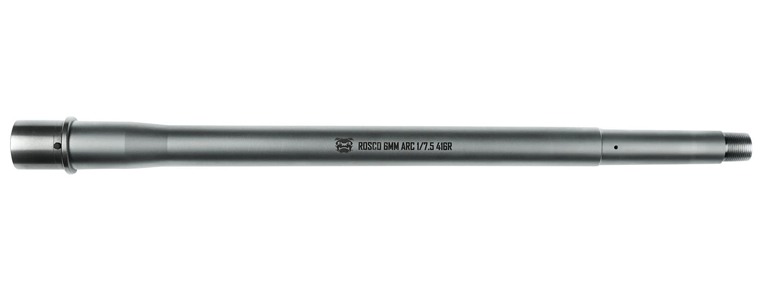 Rosco Manufacturing 16" 6mm ARC Nickel Boron Stainless Purebred Barrel Rifle Gas