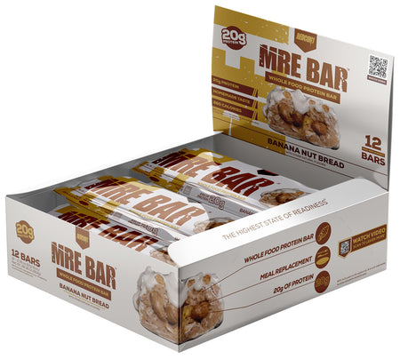 Redcon1 MRE Banana Nut Bread Soft Baked Protein Bar 12 Pack