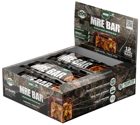 Redcon1 MRE Caramel Trail Mix Soft Baked Protein Bar 12 Pack