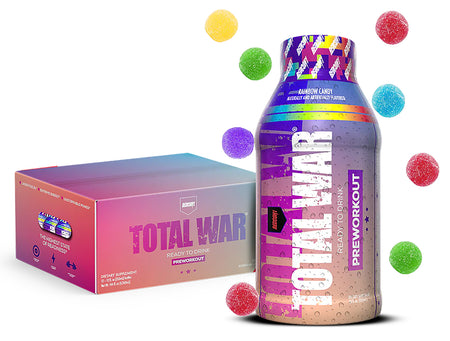 Redcon1 Total War Rainbow Candy Ready to Drink Pre-Workout 12 Pack