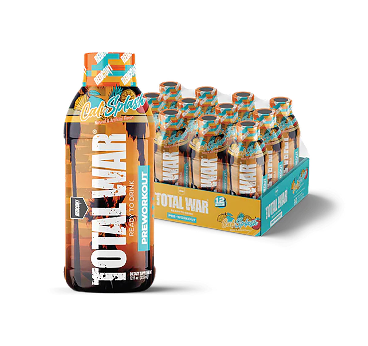 Redcon1 Total War Cali Splash Ready to Drink Pre-Workout 12 Pack
