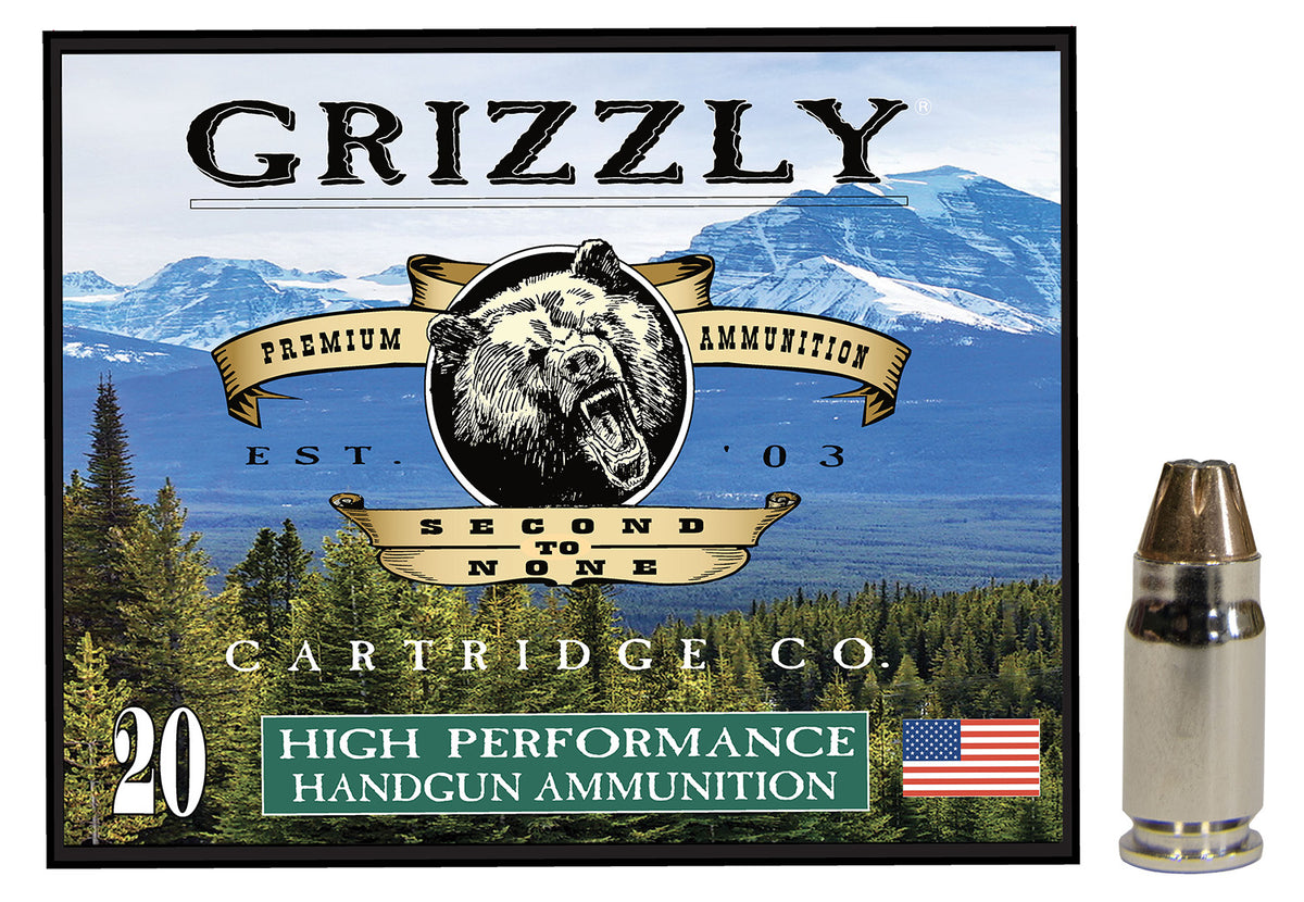 Grizzly Cartridge .357 Sig  90 grain Jacketed Hollow Point ammunition