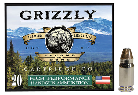 Grizzly Cartridge .357 Sig  90 grain Jacketed Hollow Point ammunition