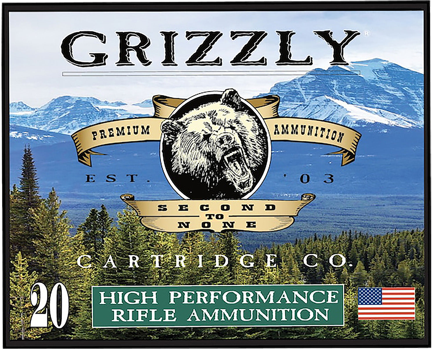 Grizzly Cartridge .357 Magnum  150 grain Full Metal Jacket ammunition
