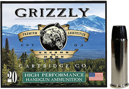 Grizzly Cartridge .44 Magnum  300 grain Wide Flat Nose Gas Check ammunition