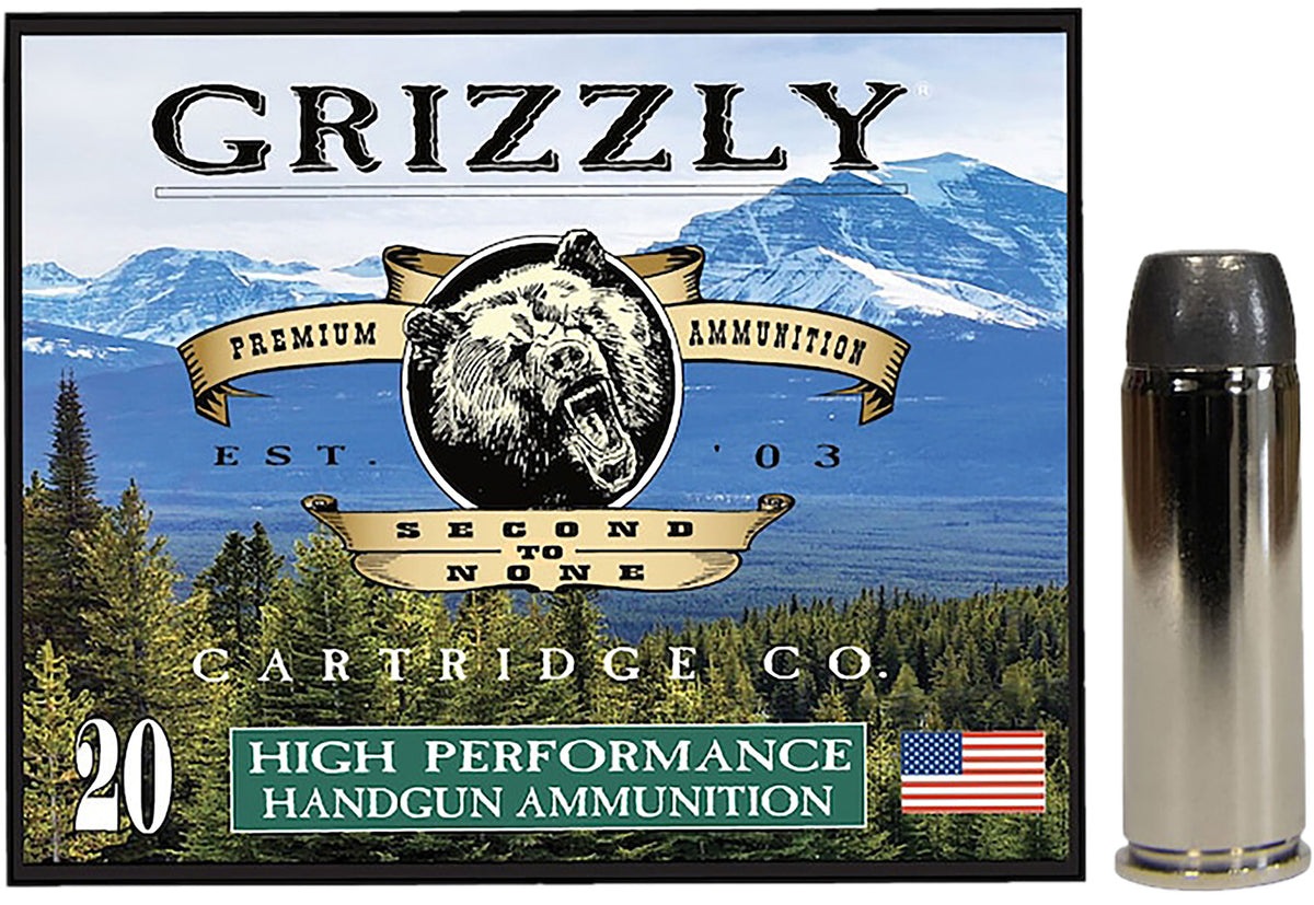 Grizzly Cartridge .45 Long Colt  265 grain Flat Nose ammunition
