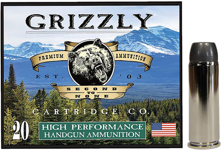 Grizzly Cartridge .45 Long Colt  265 grain Flat Nose ammunition