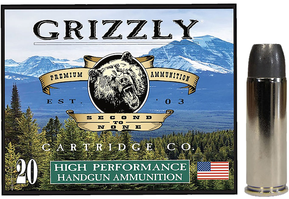 Grizzly Cartridge .45 Long Colt  335 grain Long Wide Nose Gas Check ammunition