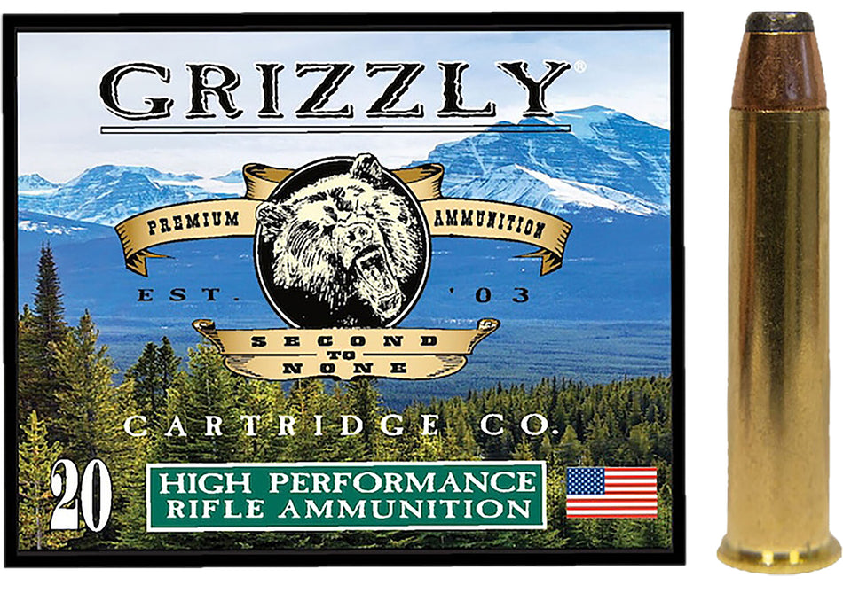 Grizzly Cartridge .45-70 Government  300 grain Bonded Jacketed Hollow Point ammunition