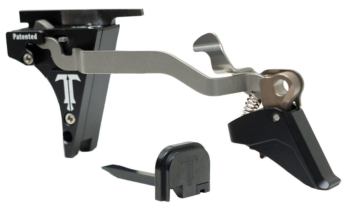 TriggerTech Glock Generations 1-5 Competitive Traditional Curved Trigger Black