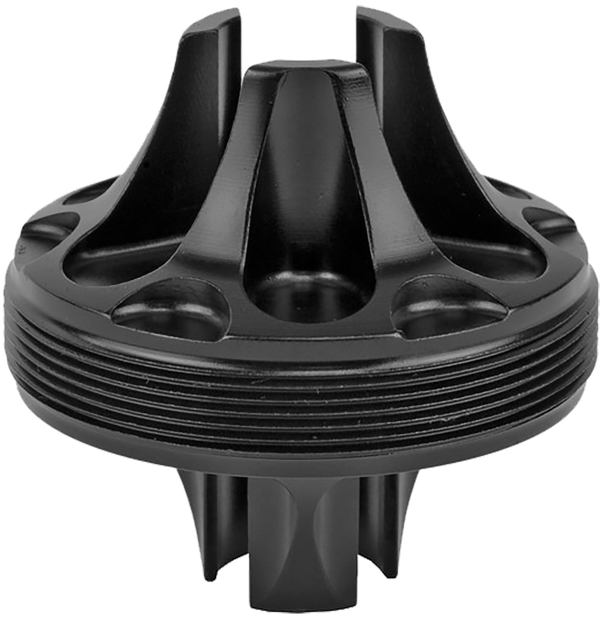 Advanced Armament 65048 Ranger Flash Hider Front Cap Nitride Black Steel Ranger 5 and 7 Compatible