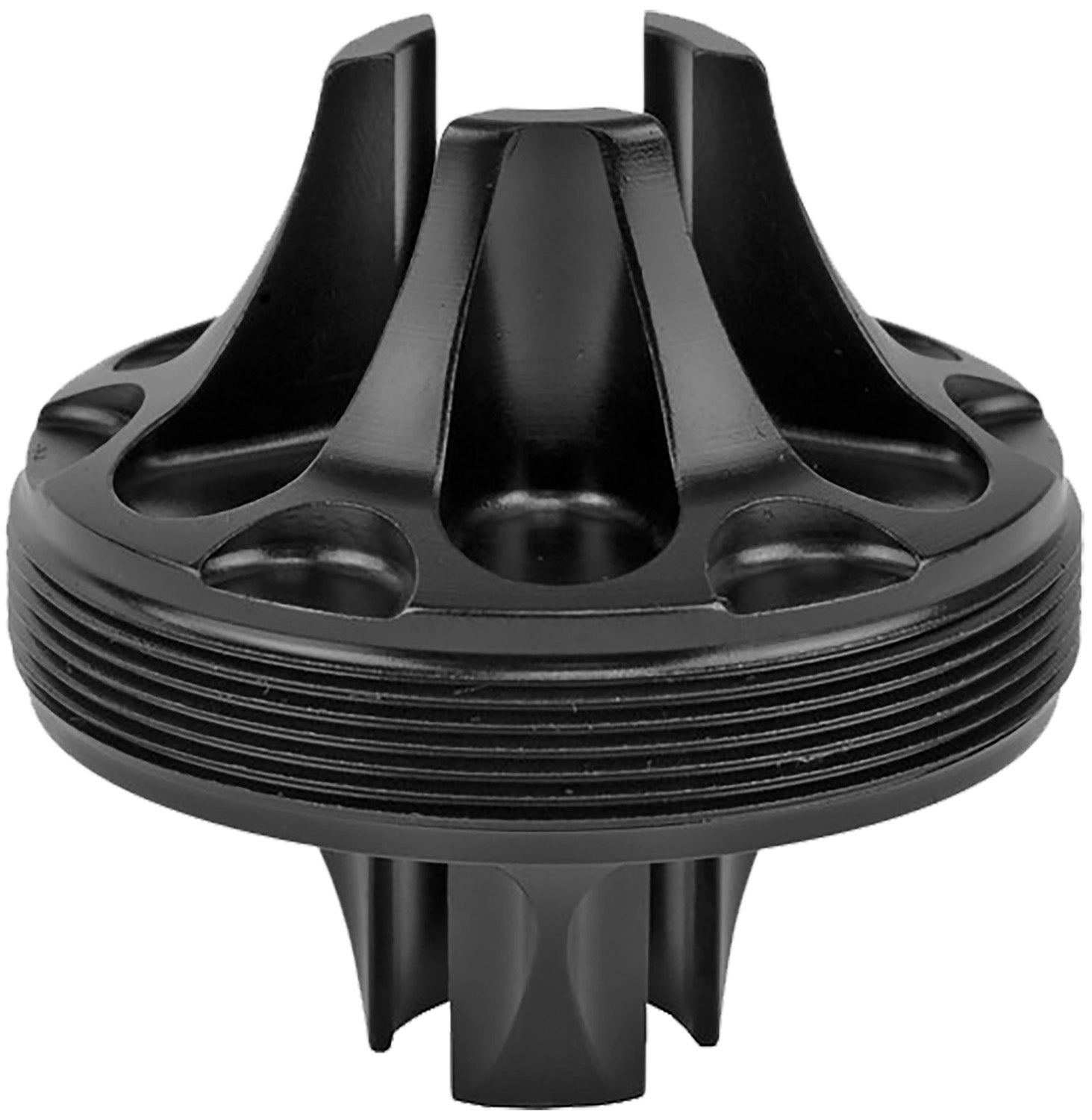 Advanced Armament 65048 Ranger Flash Hider Front Cap Nitride Black Steel Ranger 5 and 7 Compatible