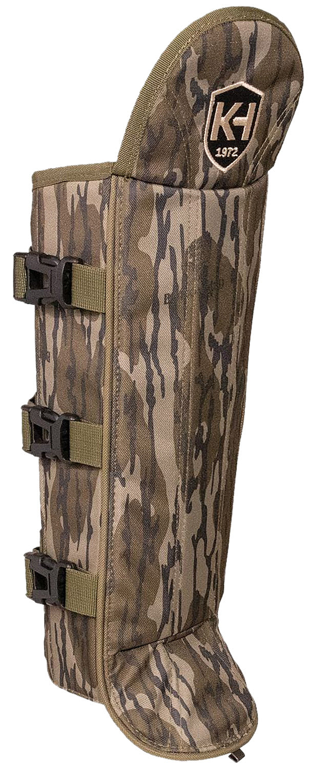 Moultrie KHT0216 Snake Gaiters Adjustable Straps Mossy Oak Bottomland Ballistic Nylon
