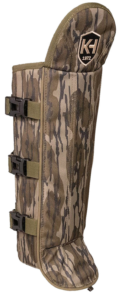 Moultrie KHT0216 Snake Gaiters Adjustable Straps Mossy Oak Bottomland Ballistic Nylon