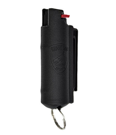 Guard Dog Security Quick Action Red Pepper Spray Black 16 ft Includes Keychain
