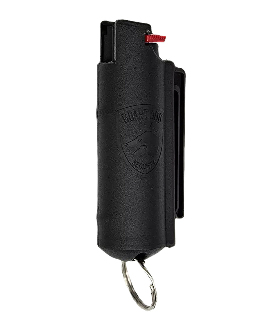 Guard Dog Security Quick Action Red Pepper Spray Black 16 ft Includes Keychain
