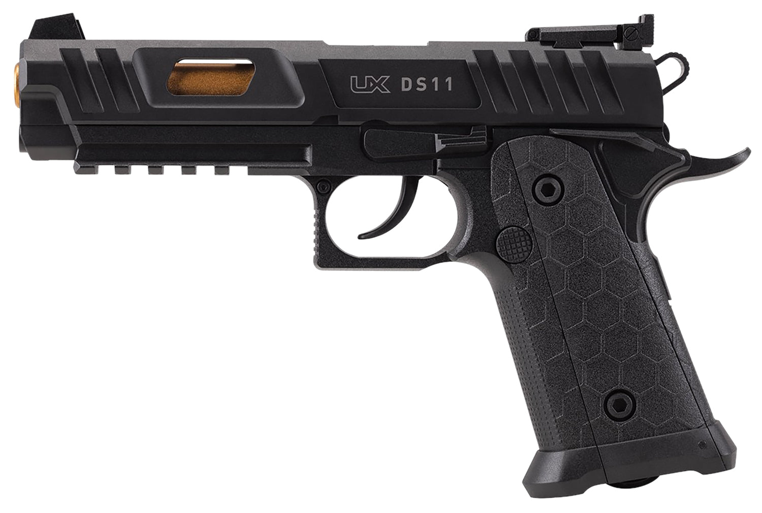 Umarex DS11 CO2 .177 BB Air Pistol 18+1 Under-Rail Bronze Barrel Black Grip