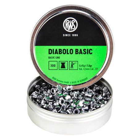 Umarex USA RWS Diabolo Basic .177 Caliber Wadcutter Pellets 300 Ct