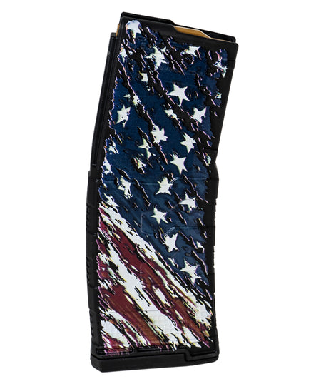 Amend2 MOD-3 American Flag 30rd 5.56 NATO AR-15 Polymer Magazine