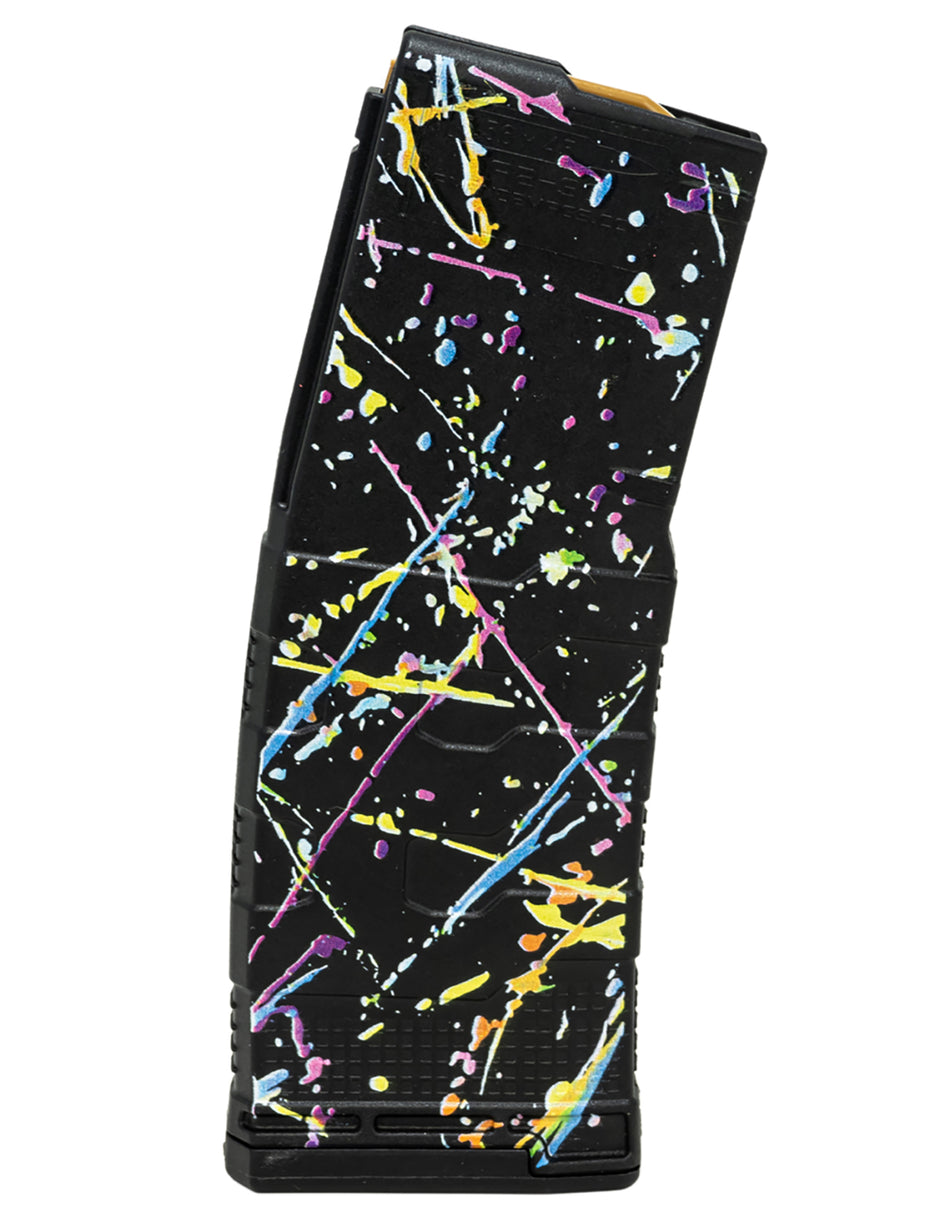 Amend2 MOD-3 Neon Splatter 30rd 5.56 NATO AR-15 Polymer Magazine