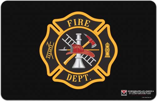 TekMat Firearm Cleaning Bench Mat 11"x17" Fireman's Shield