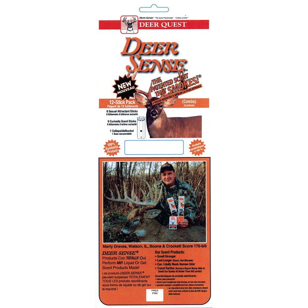Deer Quest Deer Sense Curiosity and Sexual Attractant Combo with Bucket 12 pk.