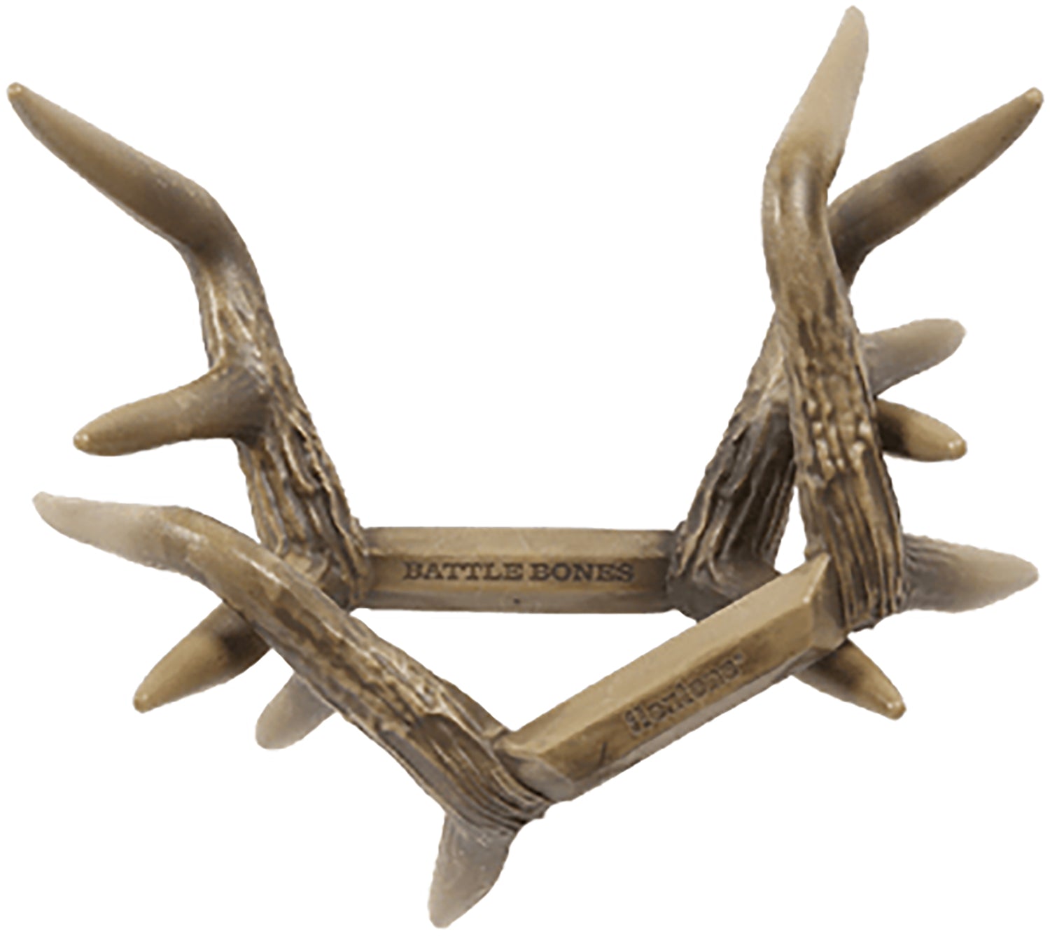 Flextone FLX-FLXDR064 Battle Bones Deer Hunting Rattling Antlers Brown