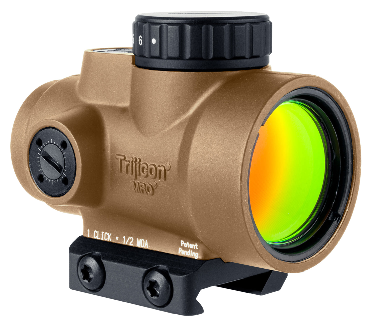 Trijicon 2200326 MRO SD Coyote Tan Mini Reflex Sight 1x25mm 2 MOA Red Dot Low Mount