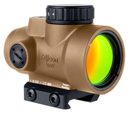 Trijicon 2200326 MRO SD Coyote Tan Mini Reflex Sight 1x25mm 2 MOA Red Dot Low Mount