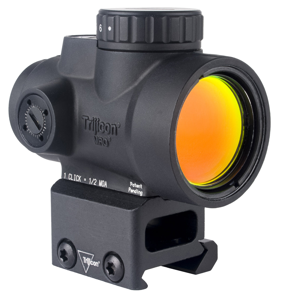 Trijicon 2200332 MRO SD Black Mini Reflex Sight 1x25mm 2 MOA Green Dot Full Co-Witness Mount