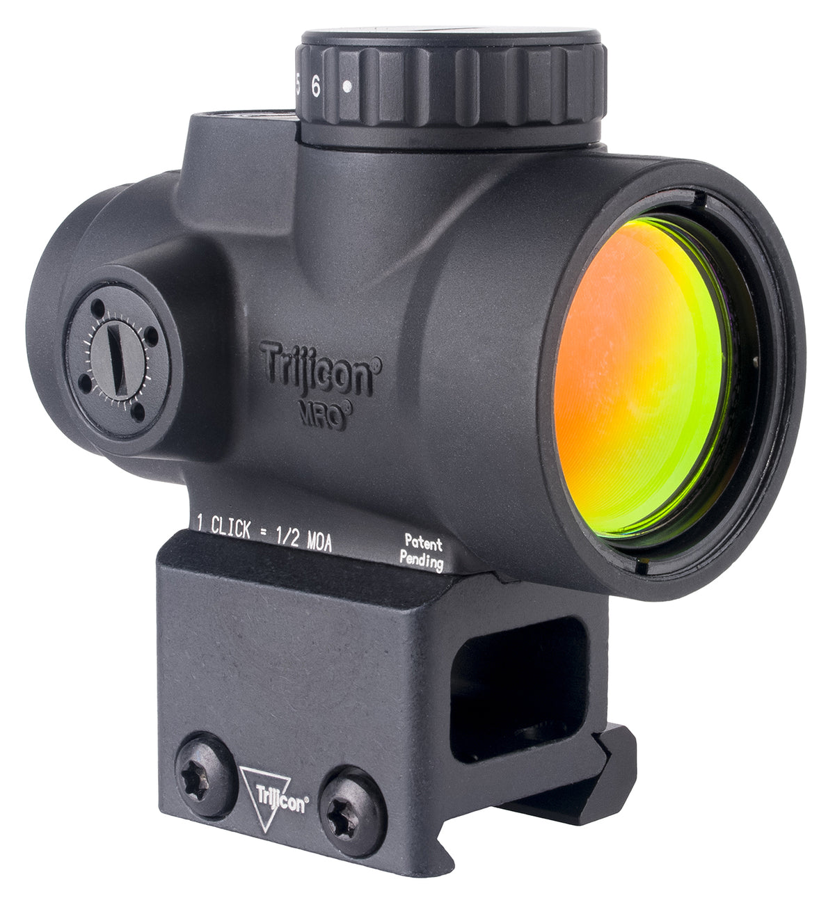 Trijicon 2200333 MRO SD Black Mini Reflex Sight 1x25mm 2 MOA Green Dot Lower 1/3 Co-Witness