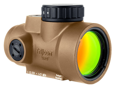 Trijicon 2200346 MRO SD Coyote Tan Mini Reflex Sight 1x25mm 2 MOA Green Dot Reticle
