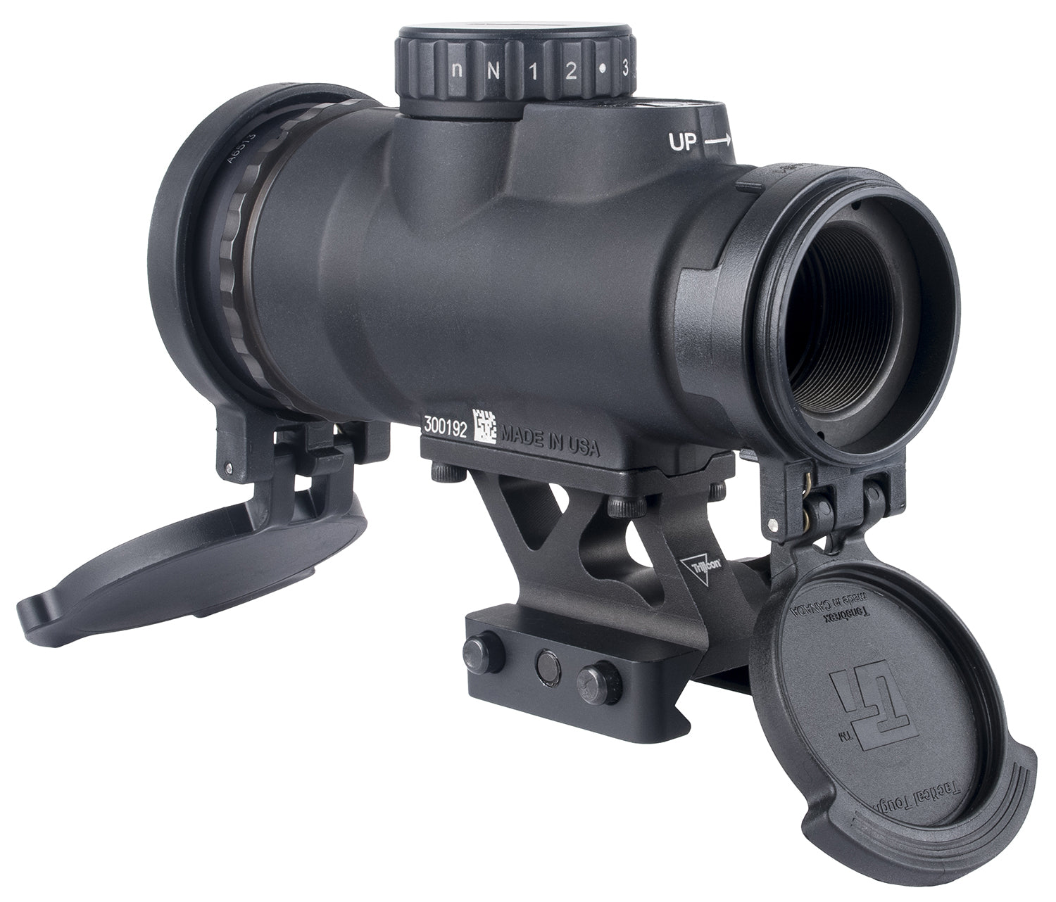 Trijicon 2200354 MRO SD Patrol Black 1x25mm 2 MOA Red Dot 1/3 Co-Witness Quick Release Q-LOC