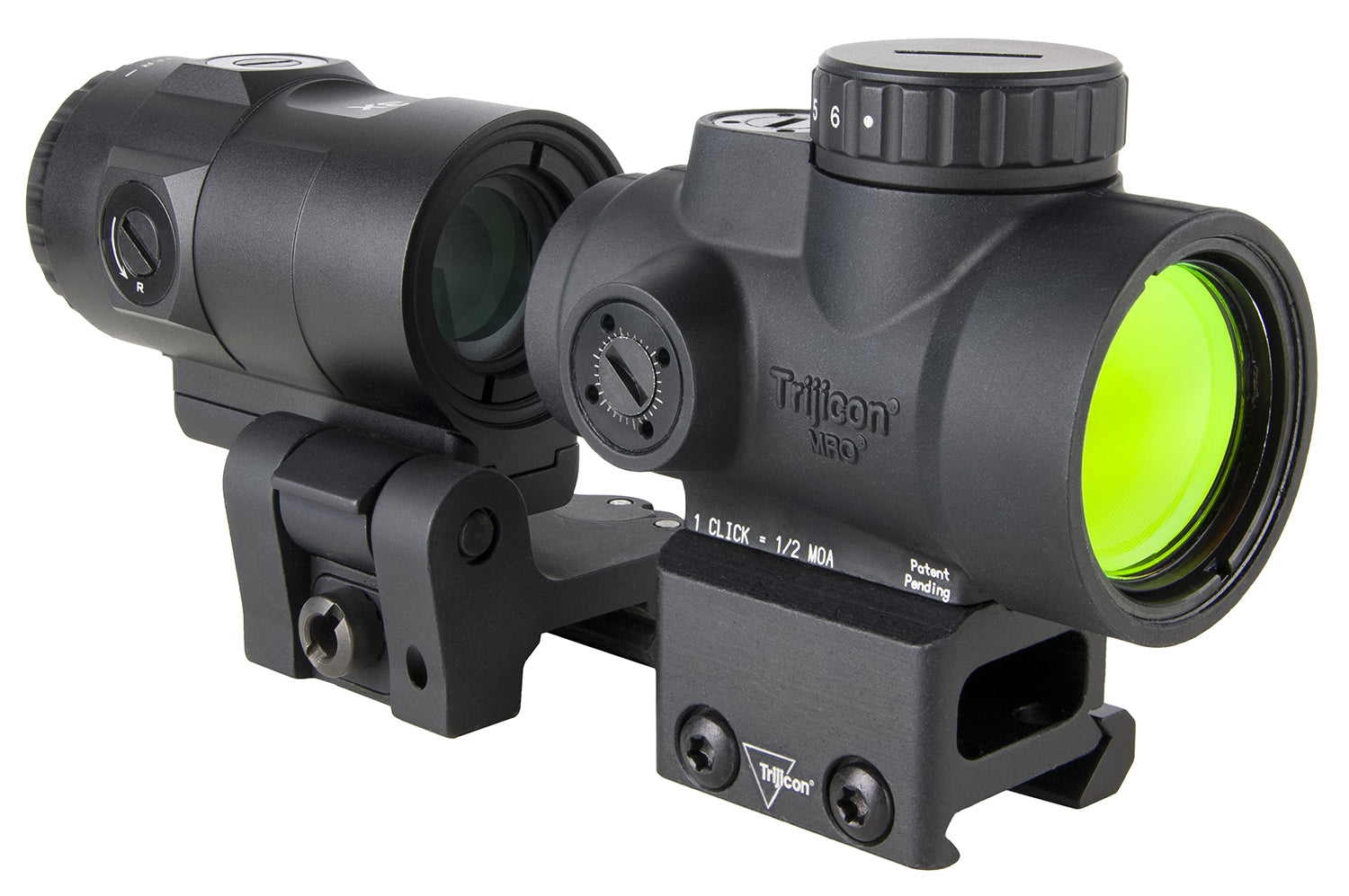 Trijicon 2200368 MRO SD Patrol Black Mini Reflex Sight 1x25mm 2 MOA Red Dot Full Co-Witness